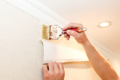 Pose de papier peint à Vouzailles — revêtements muraux et toiles de verre